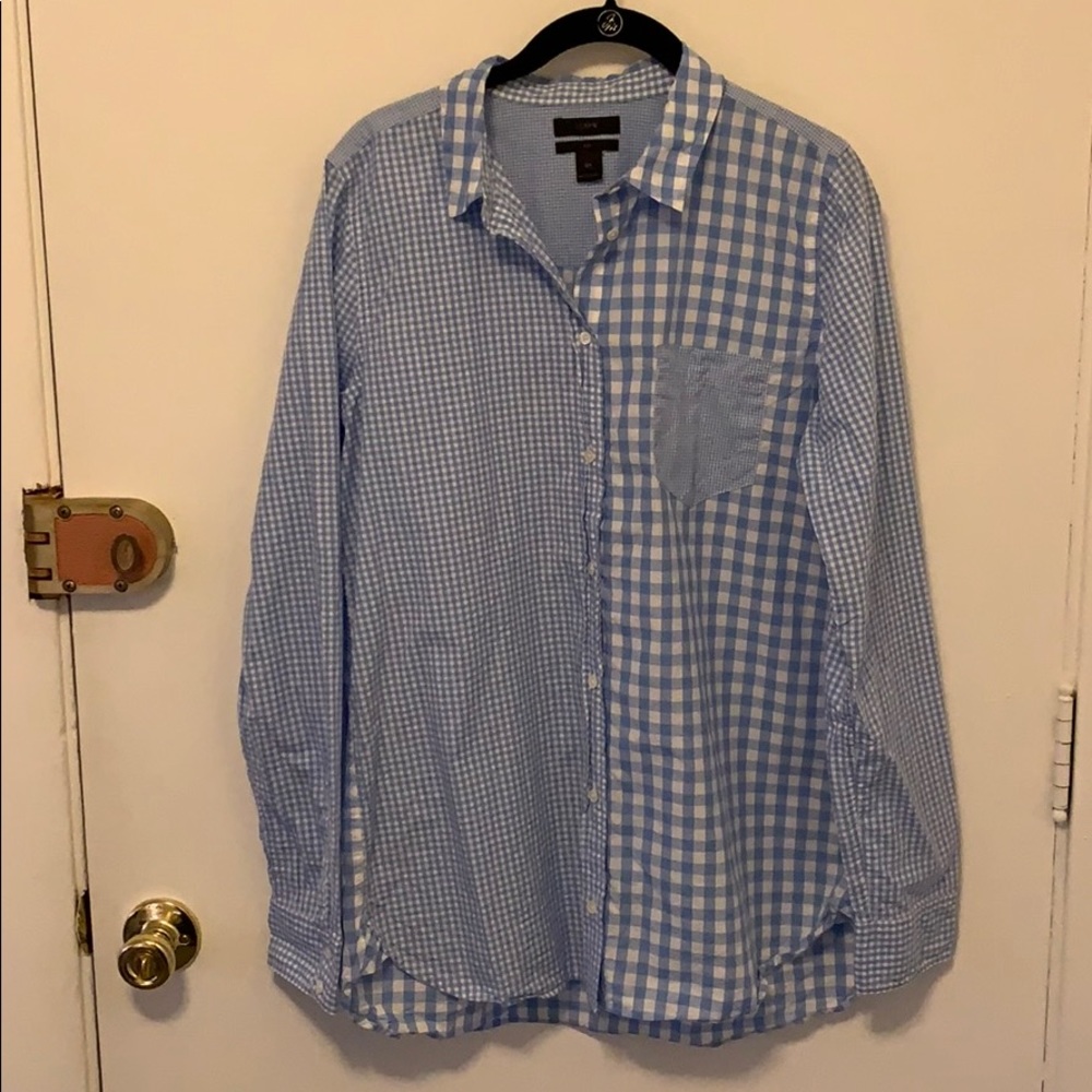 J. Crew Checkered Button Down